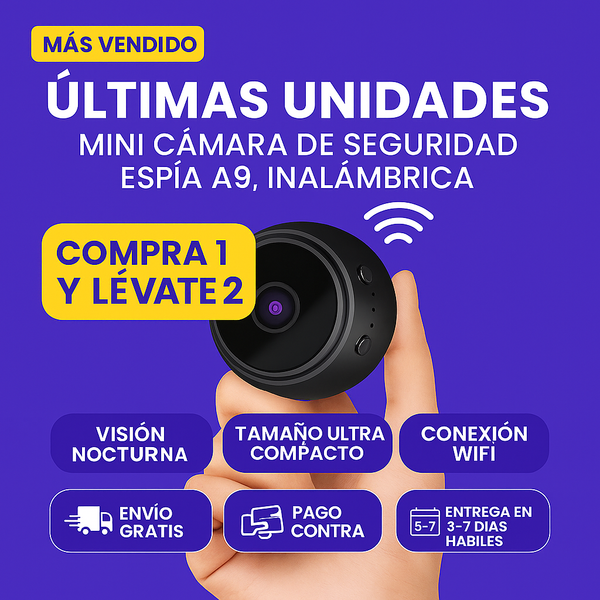 Mini Cámara De Seguridad Espía Compra 1 y llévate 2